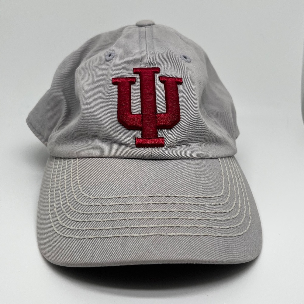 Indiana Hoosiers Hat Cap Adjustable unisex Gray NCAA Adjustable Leather strap